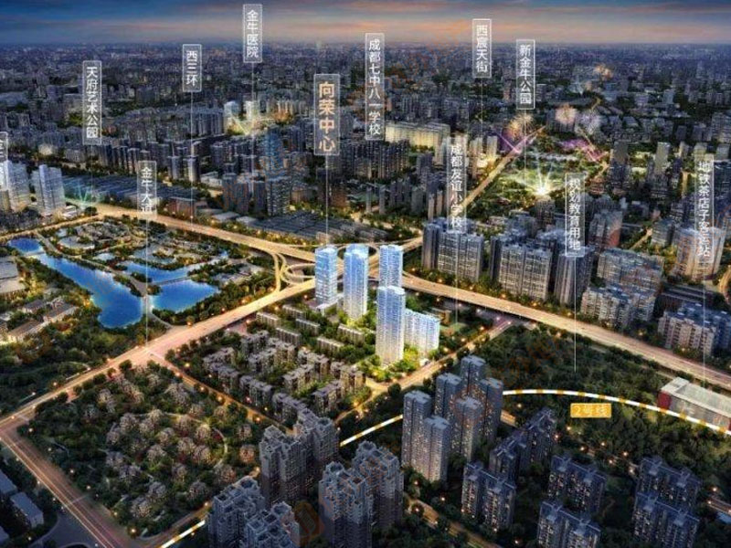 向荣中心实景效果图